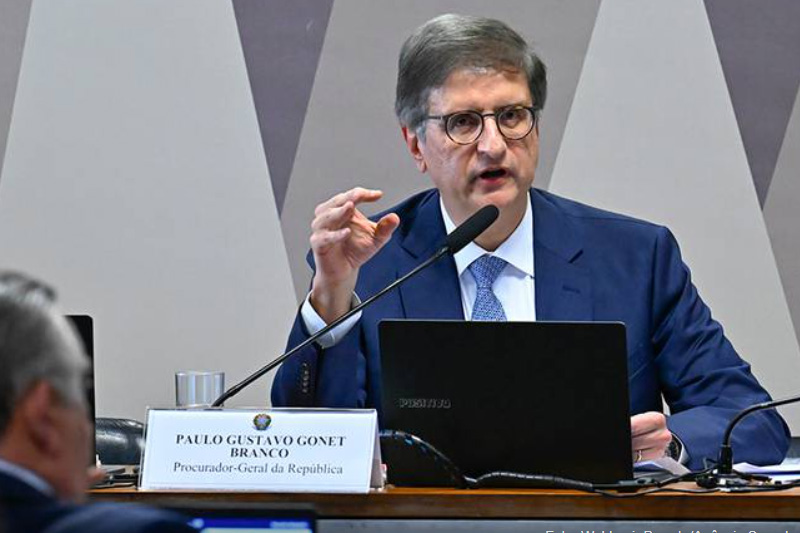 Paulo Gonet permanecerá mais dois anos no comando da PGR (Foto: Waldemir Barreto/Agência Senado)