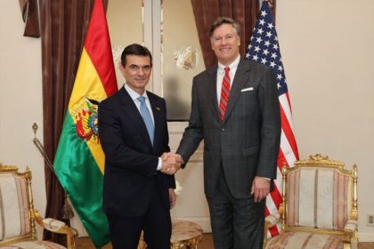 Rodrigo Paz e Christopher Landau