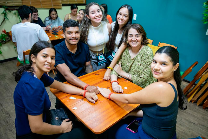 Alunos do curso de fotografia