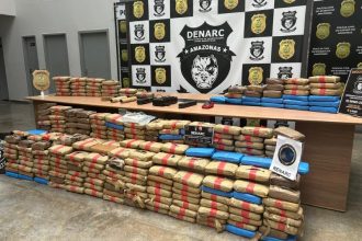 Droga apreendida durante operação (Foto: Divulgação/PC-AM)