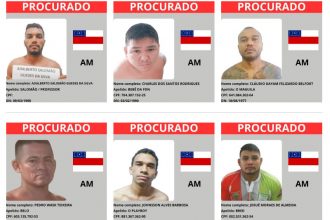 Seis dos criminosos mis perigosos e procurados do Amazonas: nomes no Programa Captura (Fotos: MJSP/Divulgação)