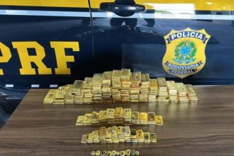 Ouro apreendido em Roraima: carregamento milionário (Foto: Bruno Mancinelle / Casa de Governo)