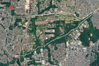 Delimitação do novo bairro Colônia Japonesa: inspiração na Liberdade (SP) (Imagem: Divulgação)
