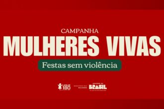 Cartaz da campanha: combate à violência contra a mulher (Foto: Agência Gov/;Divulgação)