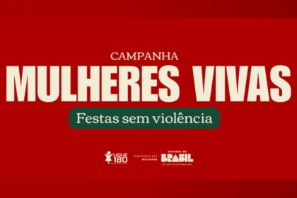 Cartaz da campanha: combate à violência contra a mulher (Foto: Agência Gov/;Divulgação)