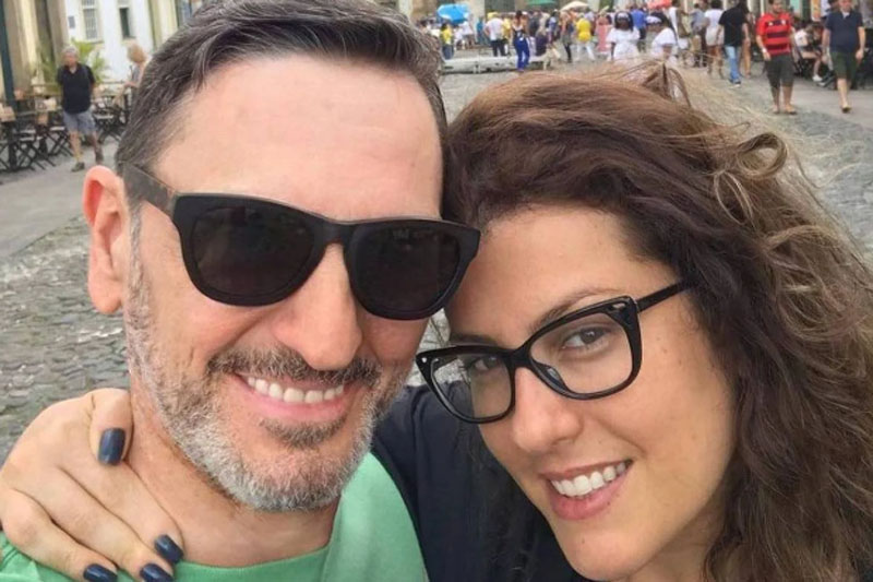 Paulo Miklos com a então esposa Renata Galvão: separação e acusações no processo de divórcio (Foto: @paulomiklos/Instagram)
