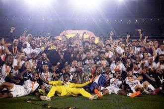 Jogadores do Corinthians na comemoração do título (Foto: Rodrigo Coca/Agência Corinthians)