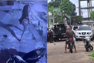 O homem, que não teve o nome divulgado, foi preso em flagrante (Foto: WhatsApp/Reprodução)