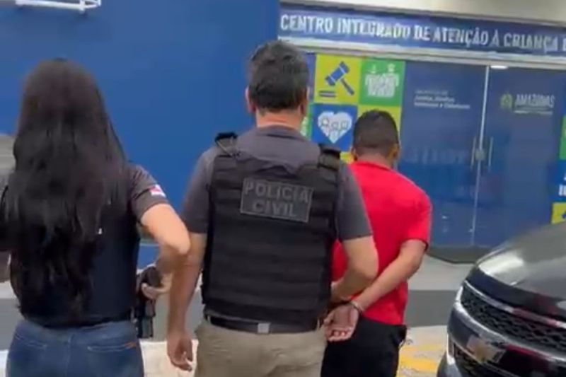 O homem, que é motorista de aplicativo, foi preso pela Delegacia Especializada em Proteção à Criança e ao Adolescente (Foto: WhatsApp/Reprodução)