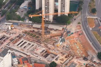 Obra de expansão do Metrô