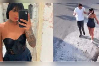 Tainara em perfil no Instagram e momentos antes de ser atropelada: vítima de feminicídio (Imagens: Redes sociais/Reprodução)