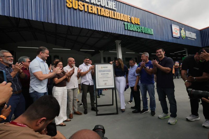 Primeiro modelo de moradia sustentável produzido a partir de resíduos plásticos reciclado (Foto: Secom)