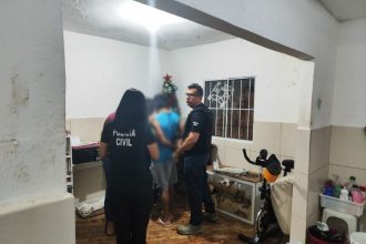 O suspeito foi preso em uma residência pela Polícia Civil do Amazonas (Foto: Divulgação)