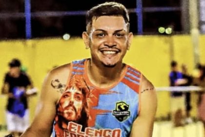 Felipe Nelson Souza dos Santos, 28 anos, goleiro de futebol amador (Foto: Rede social/reprodução)