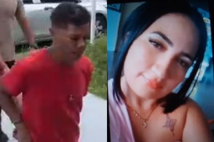 Simon Danilo Amoedo Pimentel, 36, matou Marcelly Alexandre da Silva Freitas, 28, por asfixia (Foto: WhatsApp/Reprodução)