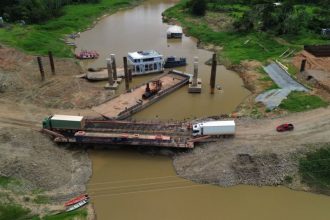 Ponte sobre o rio Autaz-Mirim (Foto: Divulgação/DNIT)