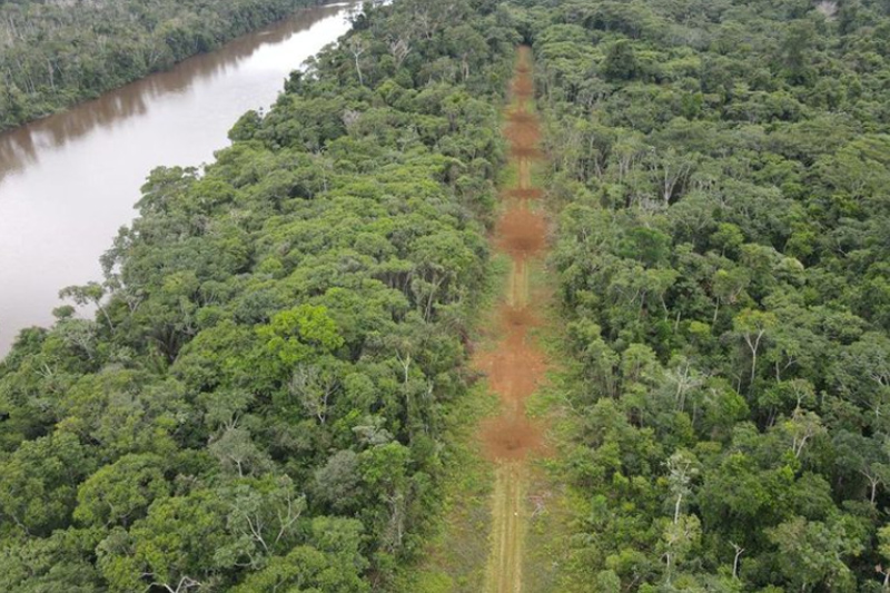 Pista clandestina foi destruída por militares do Exército (Foto: FAB/Divulgação)