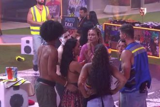 Brothers e sisters se desentenderam na Festa do Líder do BBB 26 (Imagem: Globoplay/Reprodução)