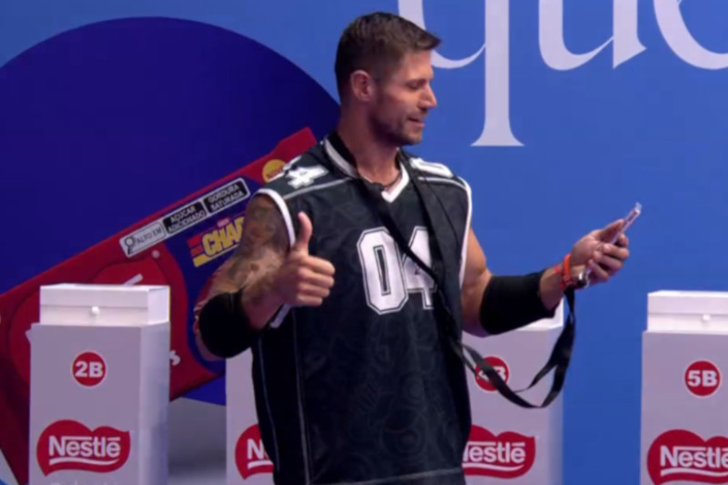 Jonas Sulzbach é o primeiro Anjo do BBB 26 e ganhou imunidade (Imagem: Globoplay/Reprodução)