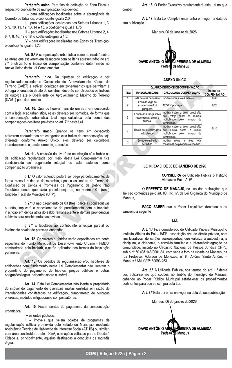 Lei sobre compensação urbanística de imóveis 2