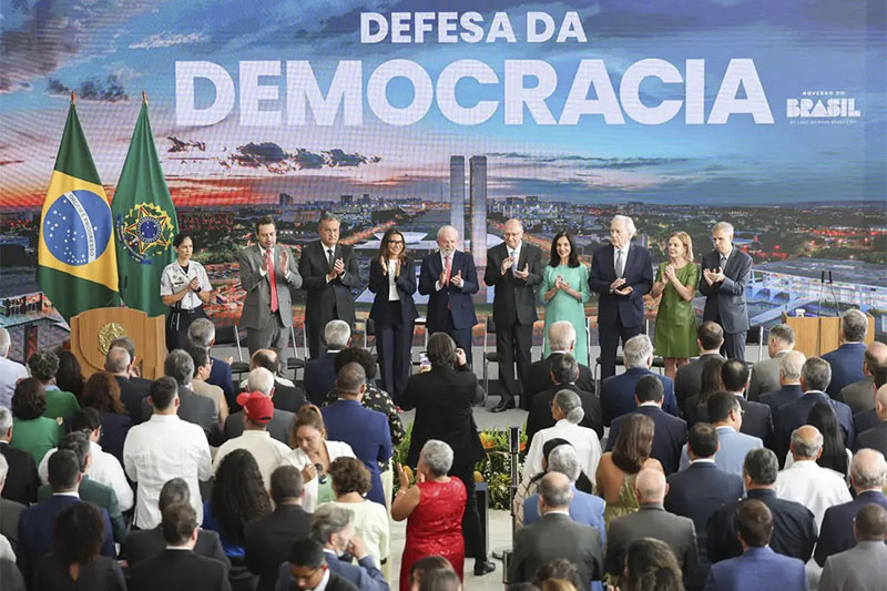 Presidente Lula em solenidade sobre o 8/1: veto ao PL da dosimetria (Foto: Marcelo Camargo/ABr)