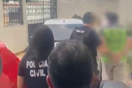 O suspeito, que não teve o nome divulgado, foi preso pela Polícia Civil do Amazonas (Foto: Divulgação)