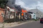 O caso aconteceu no bairro São Francisco, zona sul de Manaus (Foto: WhatsApp/Reprodução)