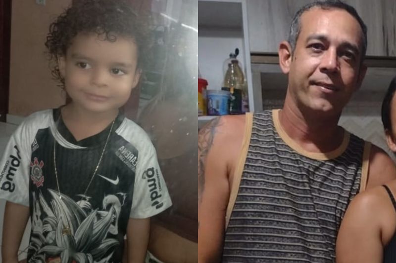 Fernando Batista de Melo, de 48 anos, fugiu após matar a criança no banheiro da casa do avô paterno (Foto: WhatsApp/Reprodução)
