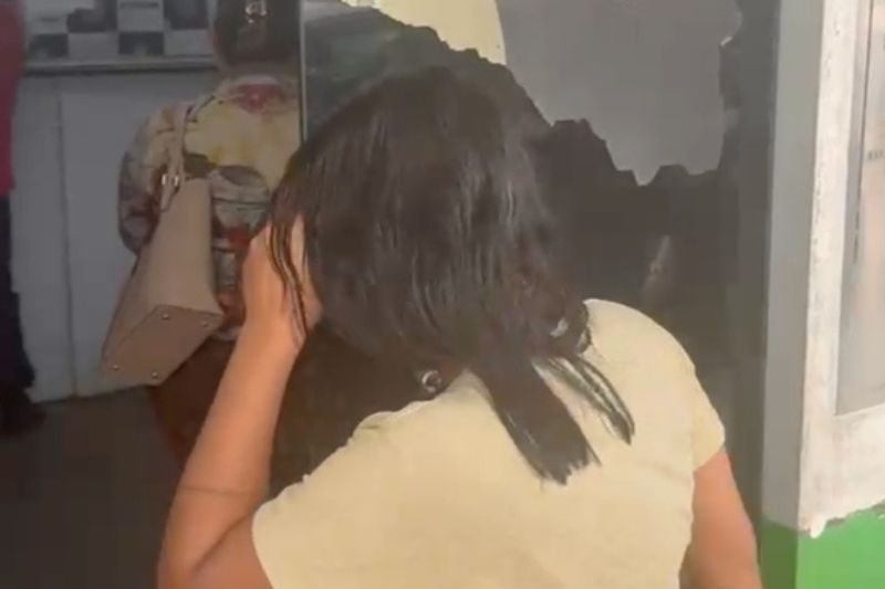 Ana Milena Santos dos Santos, de 22 anos, foi presa nesta terça-feira (27) em Borba, no interior do Amazonas (Foto: WhatsApp/Reprodução)