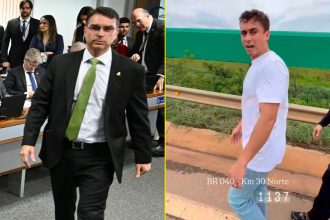 Flávio Bolsonaro e Nicolas Ferreira