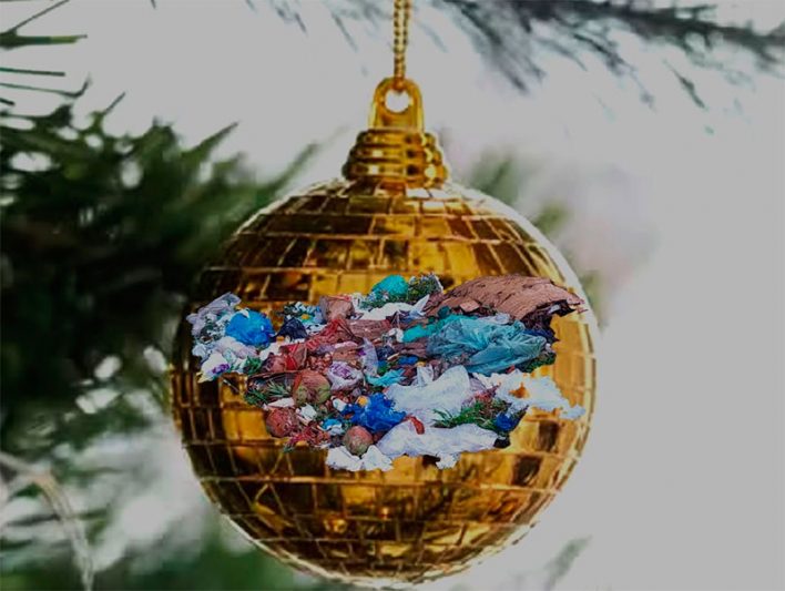 lixo do natal