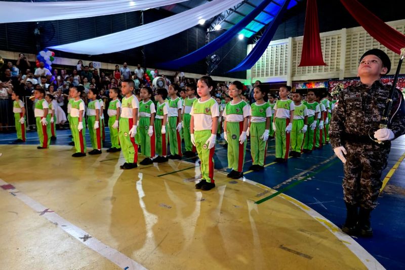 Alunos da pré-escola da Polícia Militar em Manaus: abertura de vagas Creche (Foto: Divulgação/ PMAM)