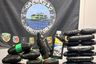A Polícia Militar apreendeu pasta-base de cocaína e dois litros de óleo de maconha do tipo BHO (Foto: Divulgação)