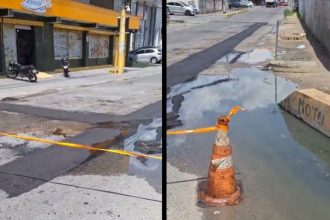 Bueiro no local precisa ser desobstruído pela Seminf (Secretaria Municipal de Infraestrutura) (Foto: AM ATUAL)