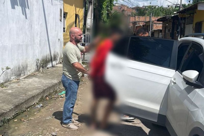 O suspeito foi preso em casa na zona Norte da cidade (Foto: Divulgação/PCAM)