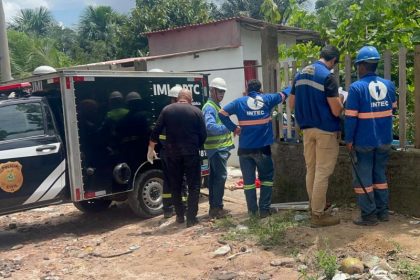 A ocorrência foi registrada como acidente de trabalho (Foto: WhatsApp/Reprodução)