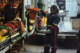 “Ceará” foi capturado por populares após fugir da cena do crime (Foto: WhatsApp/Reprodução)