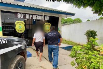 O idoso foi preso em Beruri (Foto: Divulgação/PC-AM)