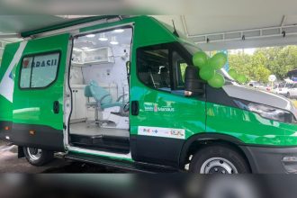 Unidade odontológica móvel (Foto: Divulgação/WhatsApp)