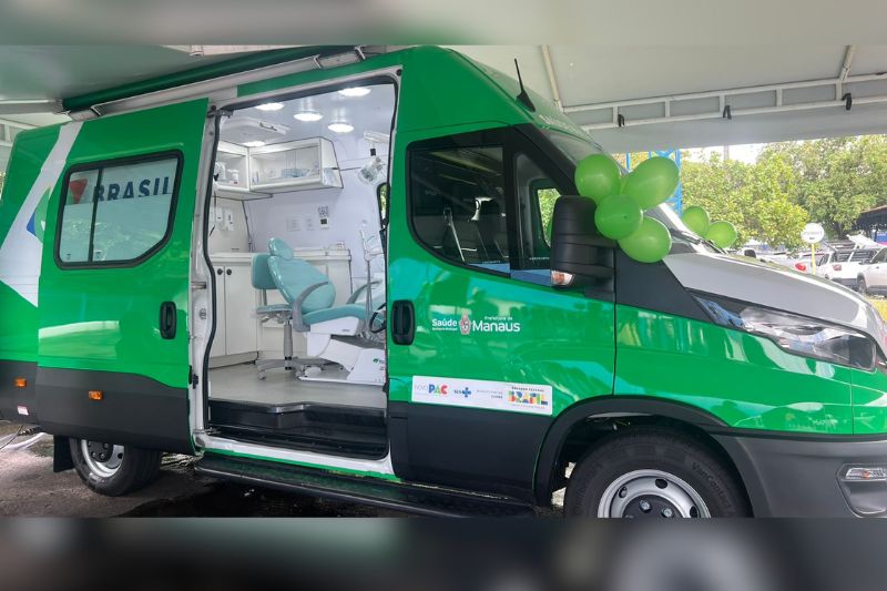 Unidade odontológica móvel (Foto: Divulgação/WhatsApp) 