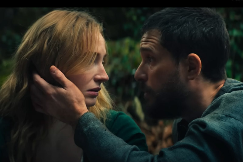Sophie Turner e Kit Harington em cena de The Dreadfu: beijo difícil (Imagem: YouTube/Reprodução)