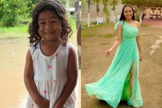 Samila de Souza, de 3 anos, e Lara Bianca, de 22, morreram na tragédia (Foto: WhatsApp/Reprodução)