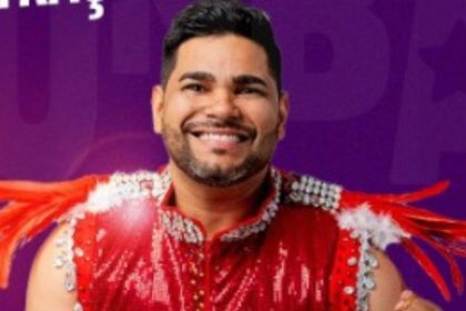 O ex-animador do Boi Garantido, Felipe Júnior, está preso em Manaus (Foto: WhatsApp/Reprodução)