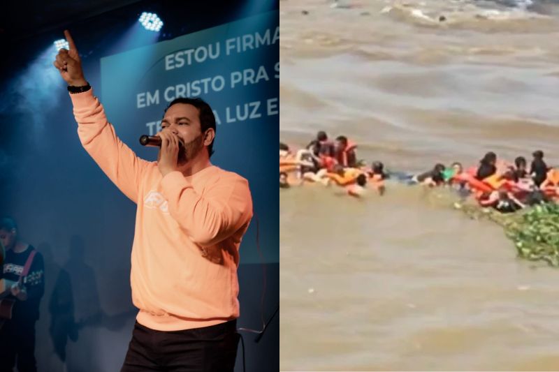 O corpo do musicista Fernando Grandêz, 39 anos, foi identificado por meio de laudo pericial no IML (Foto: WhatsApp/Reprodução)
