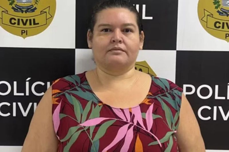 Lucila Meireles Costa, 42 anos, foi presa na manhã desta sexta-feira (20), no Centro de Teresina (PI) (Foto: Divulgação)