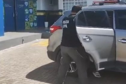 O suspeito foi preso pela Polícia Civil do Amazonas na zona Leste de Manaus (Foto: WhatsApp/Reprodução)