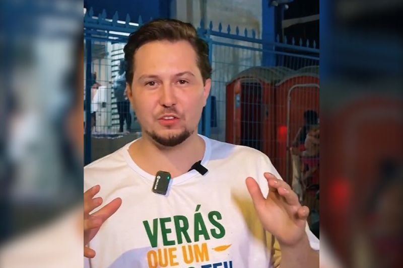 Anderson Ricardo Lima dos Santos é considerado foragido. Ele é investigado na Operação Negócil Turvo (Foto: WhatsApp/Reprodução)