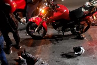 Cauã Vitor Lima da Costa, de 21 anos, não resistiu aos ferimentos e morreu no local (Foto: WhatsApp/Reprodução)