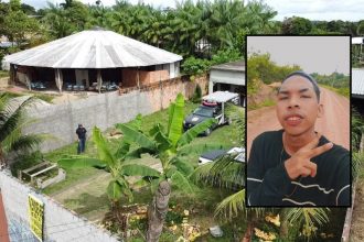 A prisão ocorreu em Itapiranga, 227 km de Manaus, para onde o suspeito fugiu após o crime (Foto: WhatsApp/Reprodução)