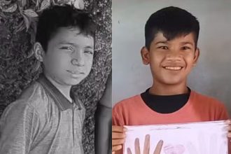 As vítimas foram Anderson Vieira Alfaia, de 14 anos, e Eduardo Santana Alfaia, de 12 anos (Foto: WhatsApp/Reprodução)